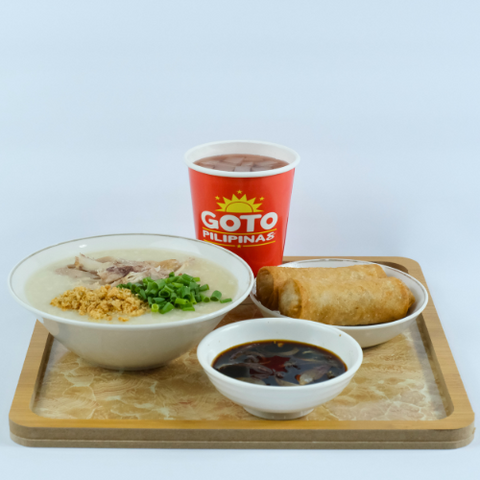Combo 2 Goto Busog or Arroz Caldo Busog with Lumpia