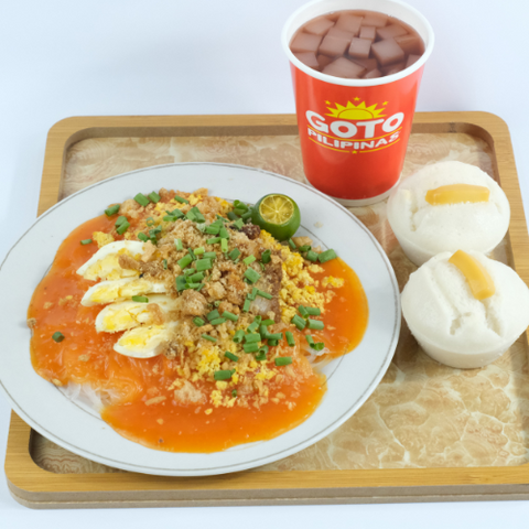 Combo 4  Pansit Palabok with Puto
